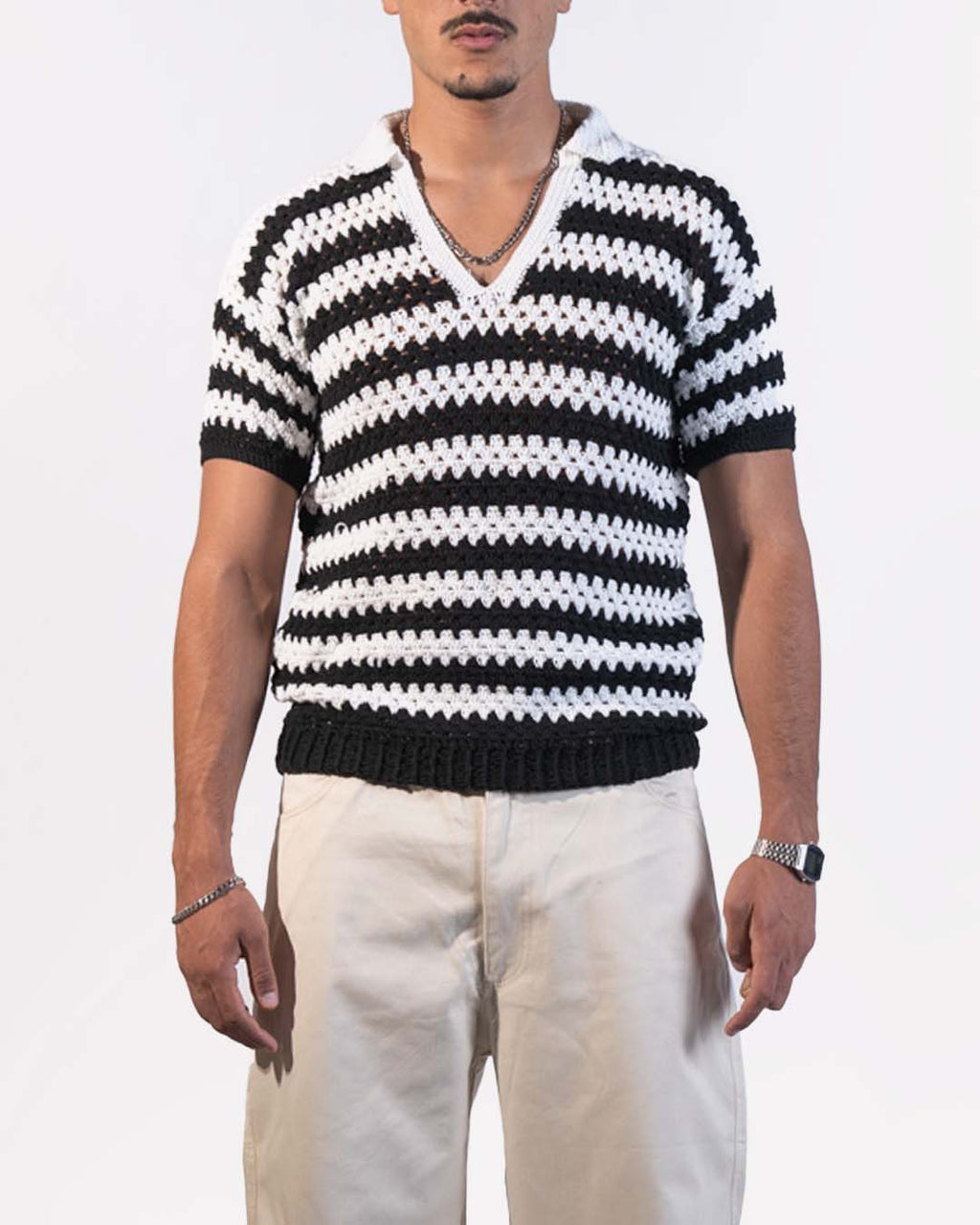 KNIT POLO T-SHIRT