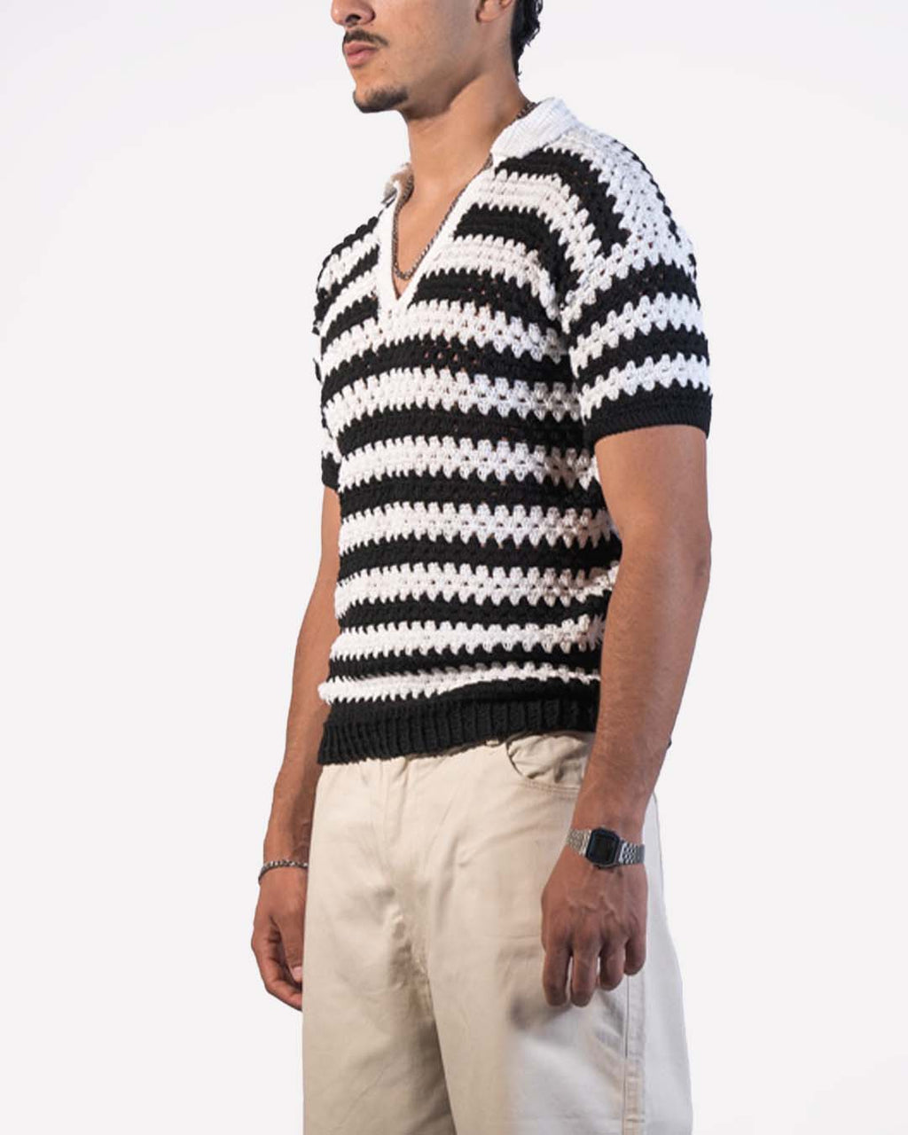 KNIT POLO T-SHIRT